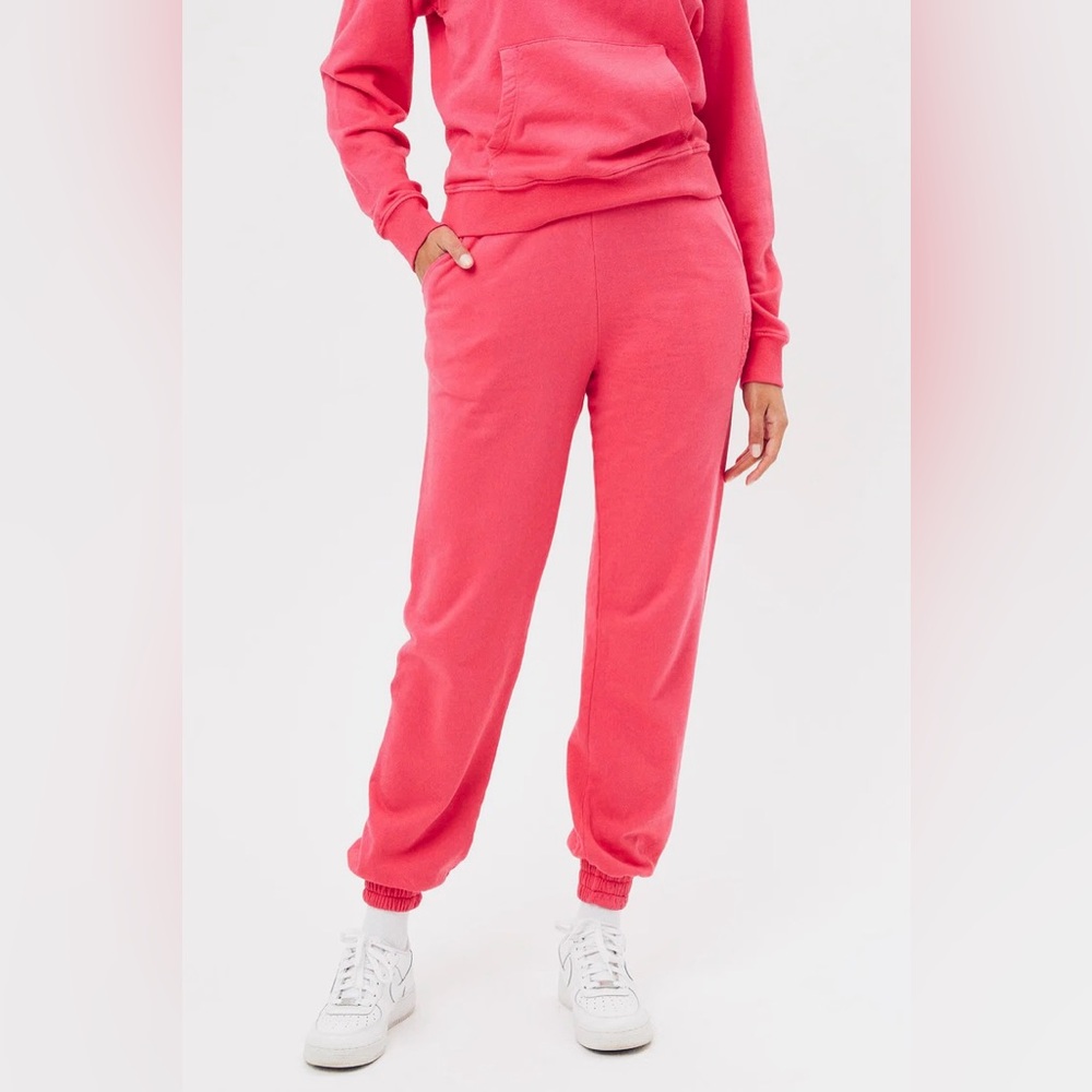 NWT Frankie's Bikinis Frank Oversized Sweatpants Color
Rosewood Pink Sz. Small